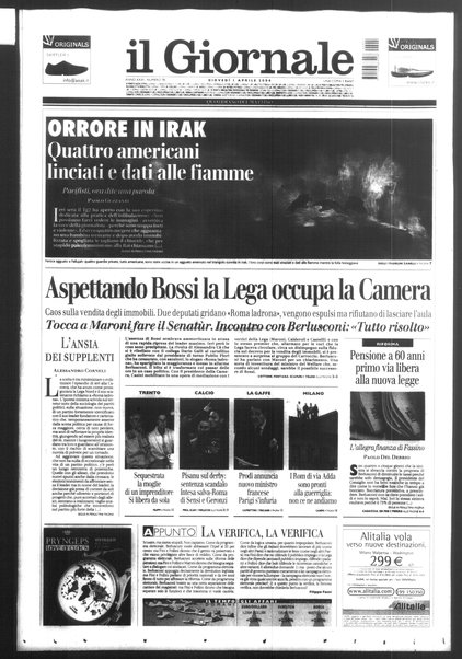 Il giornale : quotidiano del mattino